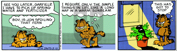 Garfield on Tuesday May 10, 1988 Comic Strip