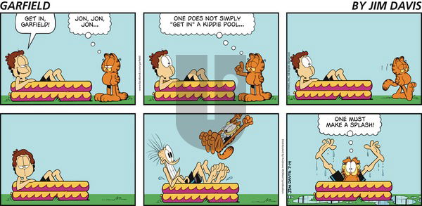 Garfield on Sunday July 14, 2019 Comic Strip