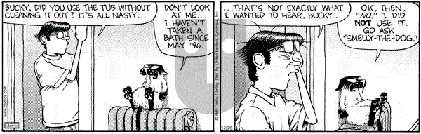 Get Fuzzy on Tuesday December 28, 1999 Comic Strip