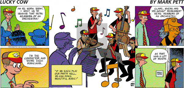 Lucky Cow on Sunday December 28, 2003 Comic Strip