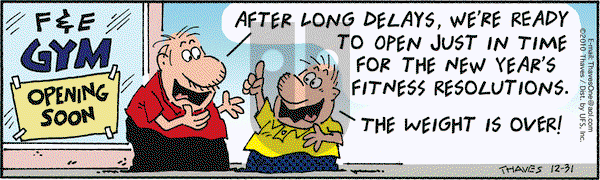 Frank and Ernest on Friday December 31, 2010 Comic Strip