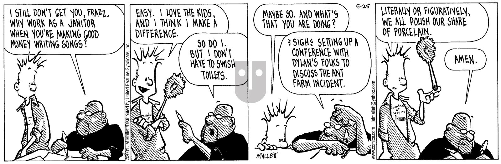 Frazz - Friday May 25, 2001 Comic Strip