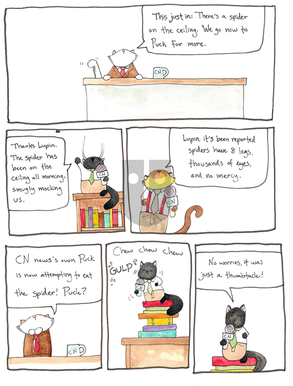 Breaking Cat News on Thursday December 25, 2014 Comic Strip