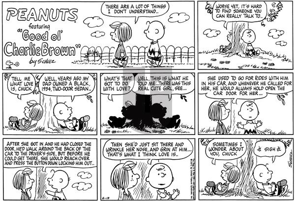 Peanuts on Sunday June 13, 1971 Comic Strip
