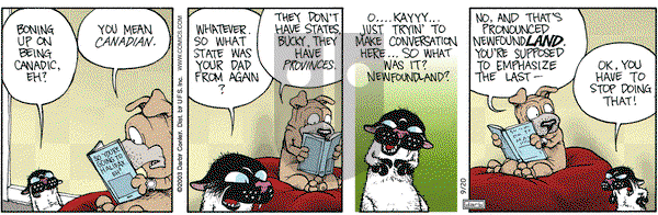 Get Fuzzy on Saturday September 20, 2003 Comic Strip