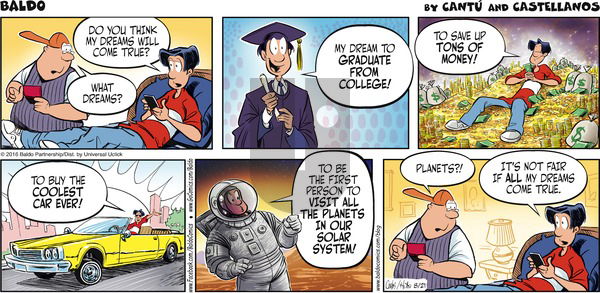 Baldo on Sunday August 21, 2016 Comic Strip