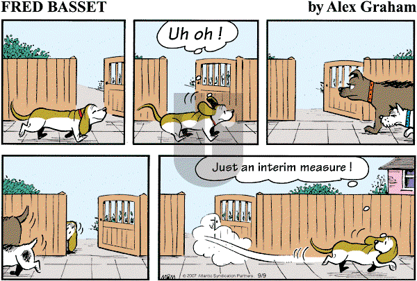 Fred Basset on Sunday September 9, 2007 Comic Strip