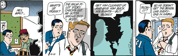 Doonesbury on Monday December 10, 2001 Comic Strip
