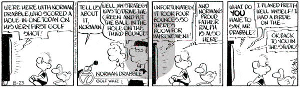 Drabble on Thursday August 23, 2007 Comic Strip