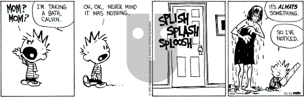 Calvin and Hobbes - Saturday October 15, 2022 Comic Strip
