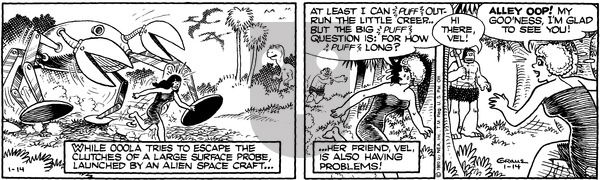 Alley Oop on Monday January 14, 1980 Comic Strip