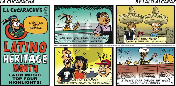 La Cucaracha on Sunday September 29, 2019 Comic Strip