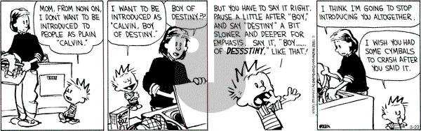 Calvin and Hobbes - Friday March 23, 2012 Comic Strip