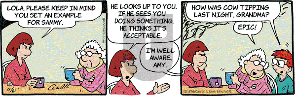 Lola on Tuesday November 6, 2018 Comic Strip