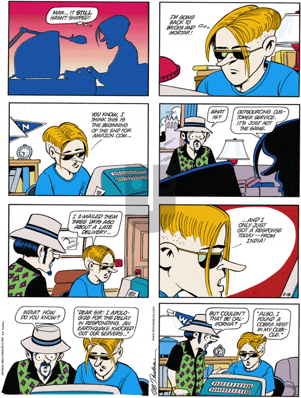 Doonesbury - Sunday March 18, 2001 Comic Strip