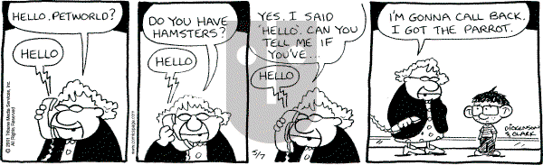 Lola on Monday May 7, 2001 Comic Strip