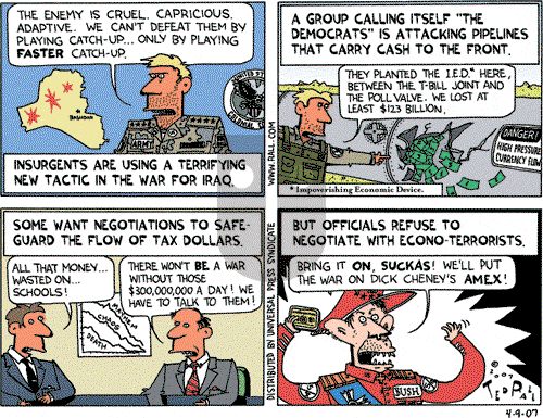 Ted Rall on Monday April 9, 2007 Comic Strip