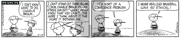 Peanuts on Wednesday May 23, 1962 Comic Strip