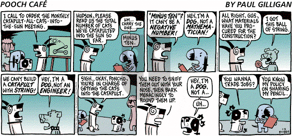 Pooch Cafe on Sunday January 9, 2005 Comic Strip