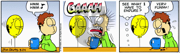 Garfield on Wednesday March 24, 1999 Comic Strip