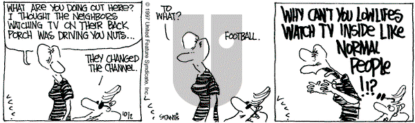 The Buckets on Thursday October 2, 1997 Comic Strip