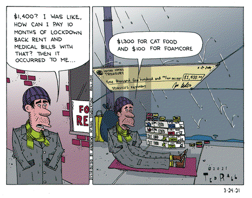 Ted Rall on Wednesday March 24, 2021 Comic Strip