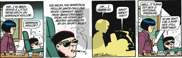 Doonesbury on Wednesday March 10, 1999 Comic Strip