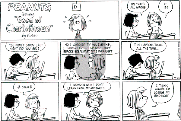 Peanuts - Sunday September 26, 1982 Comic Strip