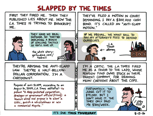 Ted Rall on Monday August 15, 2016 Comic Strip