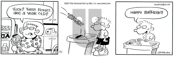 Soup to Nutz - Old on Wednesday March 14, 2007 Comic Strip