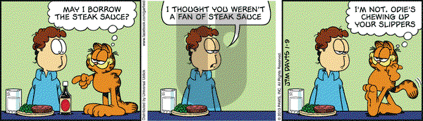 Garfield on Wednesday January 9, 2013 Comic Strip