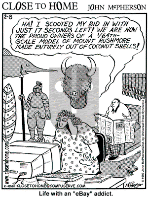 Close to Home on Monday February 8, 1999 Comic Strip