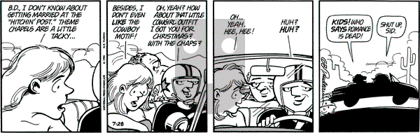 Doonesbury - Saturday July 28, 1990 Comic Strip