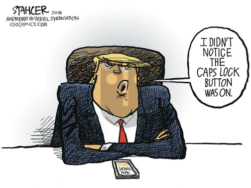 Jeff Stahler on Tuesday July 24, 2018 Comic Strip