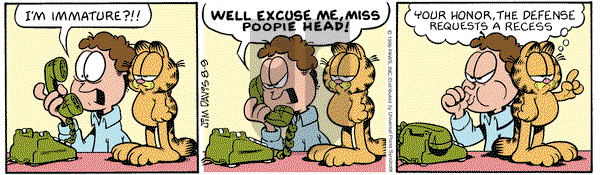 Garfield on Friday August 9, 1996 Comic Strip