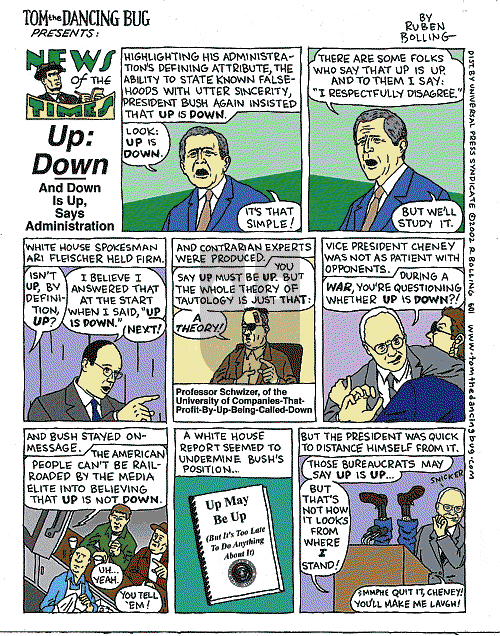 Tom the Dancing Bug on Saturday June 15, 2002 Comic Strip
