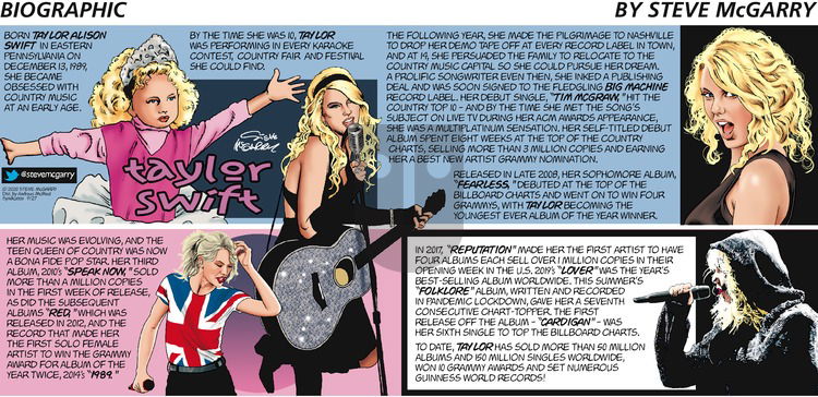 Biographic on Sunday September 27, 2020 Comic Strip