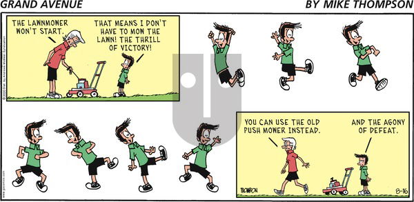 Grand Avenue on Sunday August 16, 2020 Comic Strip