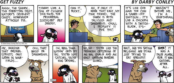Get Fuzzy on Sunday April 26, 2009 Comic Strip