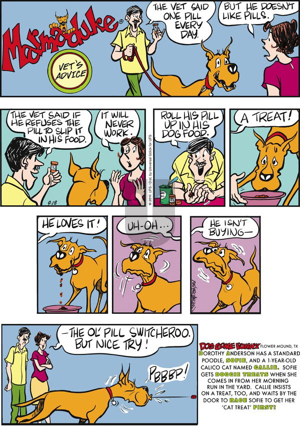 Marmaduke on Sunday September 18, 2016 Comic Strip