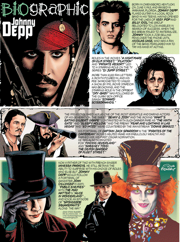 Biographic on Sunday January 17, 2010 Comic Strip