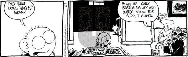 The Buckets on Wednesday April 25, 2007 Comic Strip
