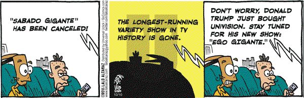 La Cucaracha on Saturday October 10, 2015 Comic Strip