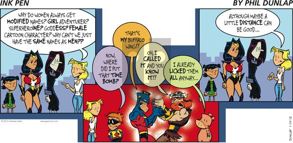 Ink Pen on Sunday January 15, 2012 Comic Strip