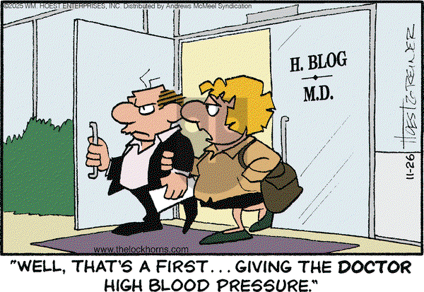 The Lockhorns on Wednesday November 26, 2025 Comic Strip