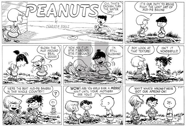 Peanuts on Sunday May 17, 1953 Comic Strip