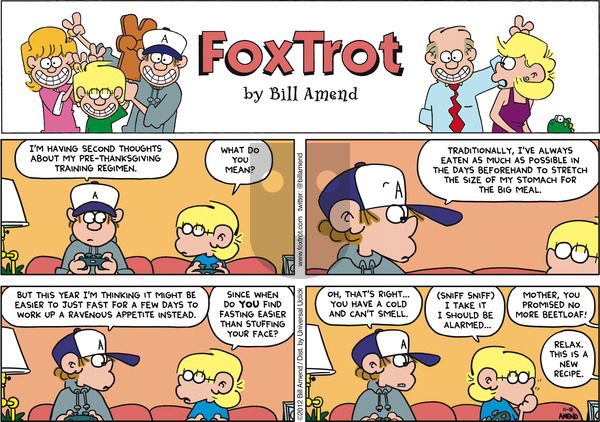 FoxTrot on Sunday November 18, 2012 Comic Strip