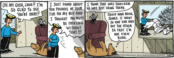 Overboard on Wednesday February 27, 2019 Comic Strip