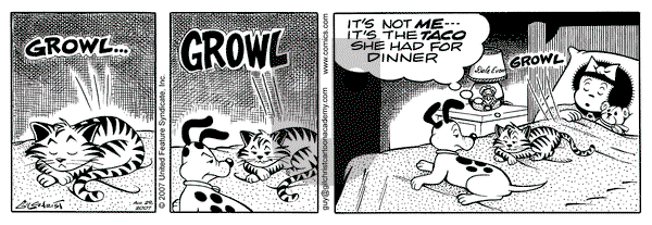 Nancy on Wednesday August 29, 2007 Comic Strip