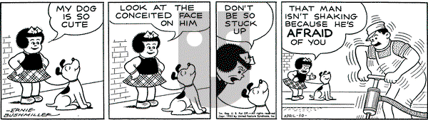 Nancy on Saturday April 30, 1955 Comic Strip